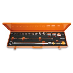 Chiave dinamometrica a scatto Zero-Reset in cassetta con bussole e prolunghe 666/C30