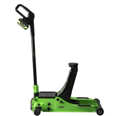 Cric a carrello idraulico 3T a batteria set 6Ah JBM 60065