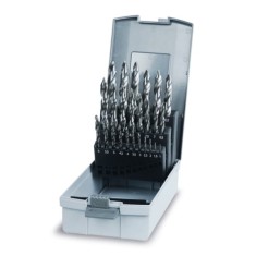 SERIE DI 25 PUNTE IN HSS CON GEOMETRIA A GRADINI 416G/SP25
