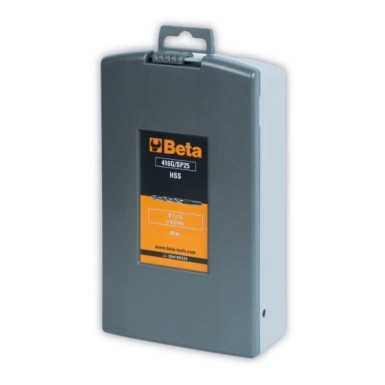 SERIE DI 25 PUNTE IN HSS CON GEOMETRIA A GRADINI 416G/SP25