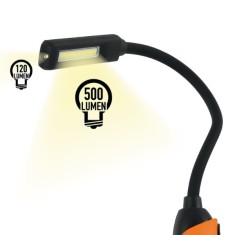 Lampada ricaricabile magnetica a LED con testa snodata 1838F 2