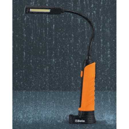 Lampada ricaricabile magnetica a LED con testa snodata 1838F