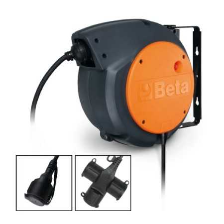 Avvolgitore automatico con cavo 3Gx1,5 mm² con presa SCHUKO 1844 15-H05/3SCK