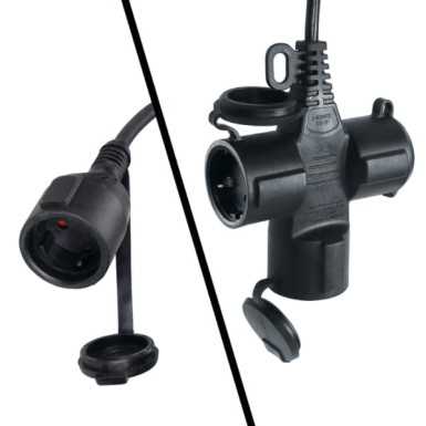 Avvolgitore automatico con cavo 3Gx1,5 mm² con presa SCHUKO 1844 15-H05/3SCK