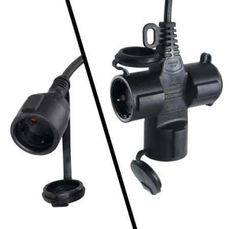 Avvolgitore automatico con cavo 3Gx1,5 mm² con presa SCHUKO 1844 15-H05/3SCK