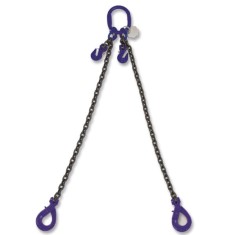Pendente di sollevamento, gancio Self-Locking e accorciatore, catena 2 bracci, G10 8097SL/G10