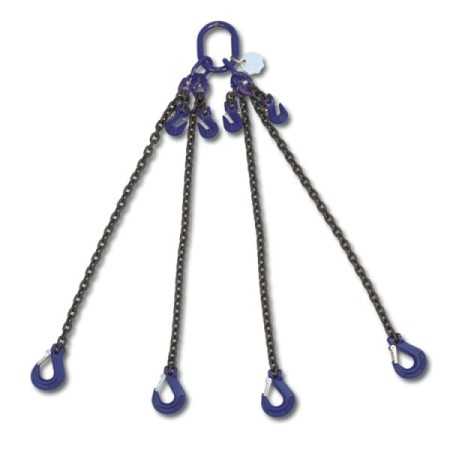Pendente di sollevamento con ganci accorciatori, catena 4 bracci, G10  8098/G10