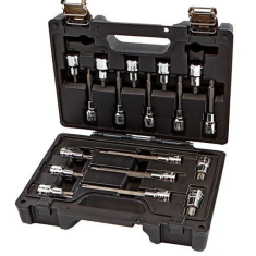 Cassetta porta attrezzi Beta Worker BW 923E-PE/C18 con 18 chiavi a bussola per viti esagonali