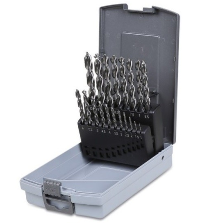 Serie Di 19 Punte Elicoidali Cilindriche In HSS, AISI M2, Con Punta Ridotta - Beta 416P/SP19