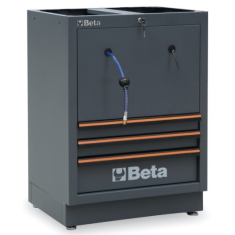 Modulo Fisso Con 3 Cassetti E 2 Arrotolatori Integrati Per Arredo Officina C45PRO - Beta C45PRO 2.0 ACT