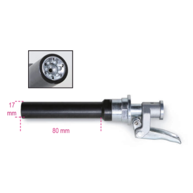 Testina Per Ingrassaggio Autobloccante A 6 Spilli, Versione Lunga - Beta 1750TLA