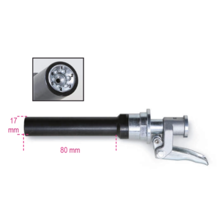 Testina Per Ingrassaggio Autobloccante A 6 Spilli, Versione Lunga - Beta 1750TLA