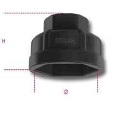 Chiave a bussola esagonale per cartucce filtro olio Ø mm 36 art. 1493AL CF