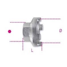 Chiave estrattore per ruote libere BMX a 4 innesti nichelata art 3984/1