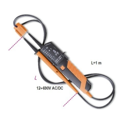 Tester combinato di tensione e continuità 12-690V AC/DC art 1760PT