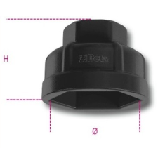 Chiave a bussola esagonale per cartucce filtro olio Ø mm 38 art. 1493AL CF