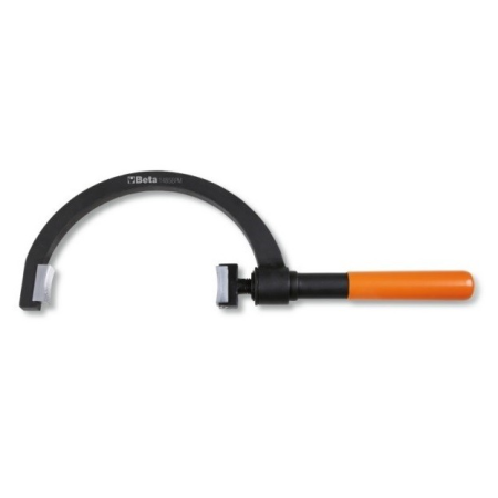 Attrezzo a mezzaluna con ganasce in alluminio per bloccare pulegge multigola Beta 1485BPM