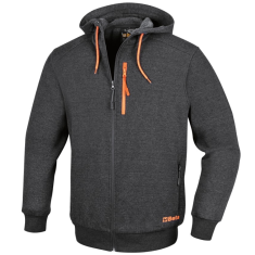Felpa Zip Lunga, Con Cappuccio - BetaWORK 7665G