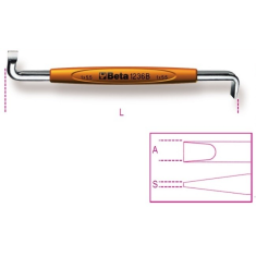 GIRAVITE A SQUADRA PER VITI A TESTA CON INTAGLIO CROMATI SxA MM 1,2x8 ART. 1236B