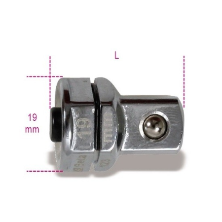 ADATTATORE A SGANCIO RAPIDO 1/2" PER CHIAVI A CRICCHETTO 19MM ART. 123Q1/2
