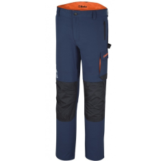 Pantaloni Da Lavoro Blu Leggeri, Multitasche Elasticizzati - Beta 7660B