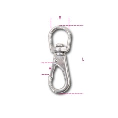 MOSCHETTONI GIRELLO INOX AISI 316 MM12 8264