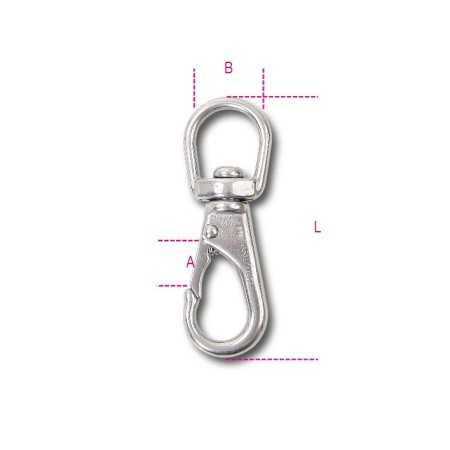 MOSCHETTONI GIRELLO INOX AISI 316 MM12 8264