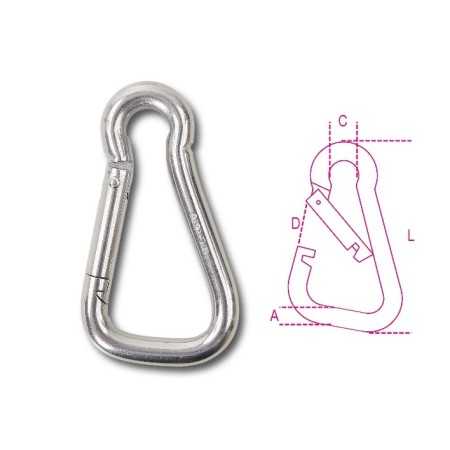 MOSCHETTONI CON GHIERA INOX AISI 316 6X60 8274G