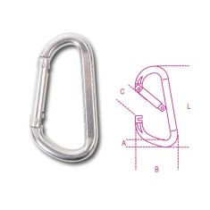 MOSCHETTONI ASIMMETRICI INOX AISI 316 6X60 8276