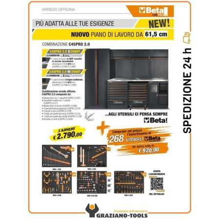 Combinazione arredo officina C45PRO 2.0 X + ass. 268 utensili