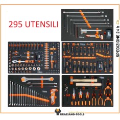 Assortimento 295 utensili in termoformati morbidi BW 2400S7/5M Beta Worker