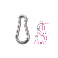 MOSCHETTONI INOX AISI 316 4,5X40 8274