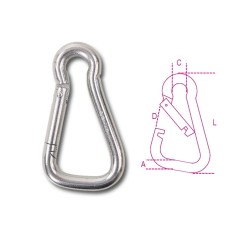 MOSCHETTONI CON GHIERA INOX AISI 316 6X60 8274G