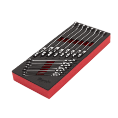 Set di chiavi combinate a cricchetto snodate MAX BITE™ in modulo morbido 2