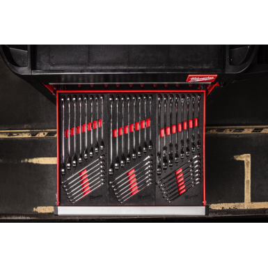 Set di chiavi combinate a cricchetto snodate MAX BITE™ in modulo morbido