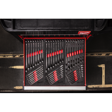 Set di chiavi combinate a cricchetto snodate MAX BITE™ in modulo morbido