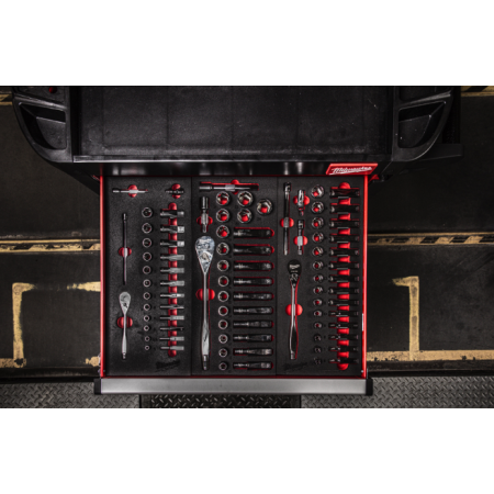 Set di cricchetto e bussole da 3/8˝ in modulo morbido