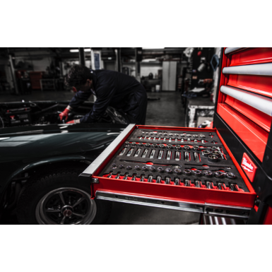 Set di cricchetto e bussole da 3/8˝ in modulo morbido