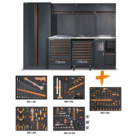 Combinazione arredo officina C45PRO 2.0 X + ass. 268 utensili