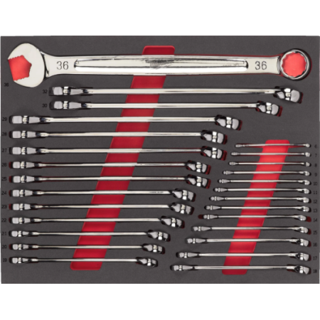 Set di chiavi combinate MAX BITE™ in modulo morbido