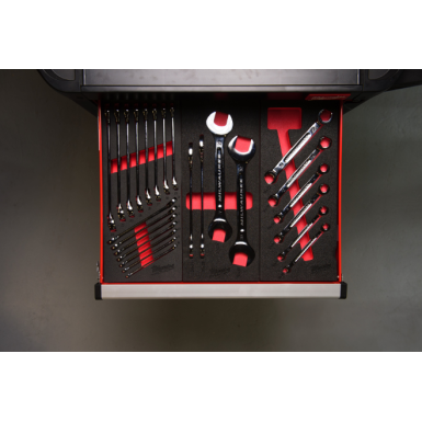 Set di chiavi combinate a cricchetto MAX BITE™ in modulo morbido