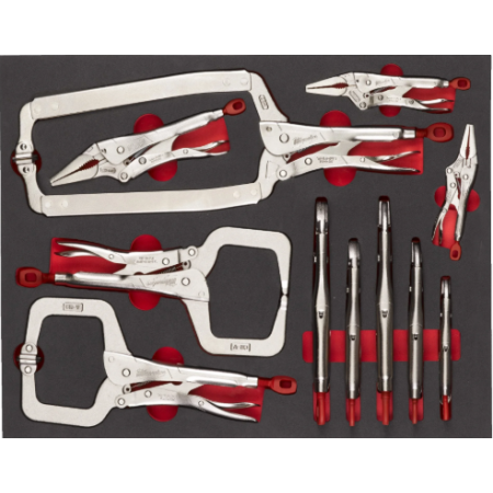 Set di pinze autobloccanti completo in modulo morbido