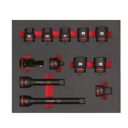 Set bussole a macchina lunghe 3/4" in modulo morbido