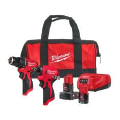 Kit M12™ Brushless Trapano a percussione + Avvitatore ad impulsi 1/4 Hex (12V)