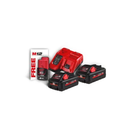 Energy Kit M18™ HIGH OUTPUT™ 2 x 3.0 Ah (18V) + 1 x 2 Ah (12V) Extra