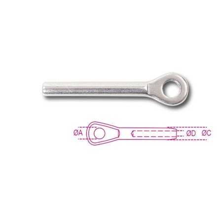 TERMINALI A FORCELLA INOX AISI 316 MM3 8285