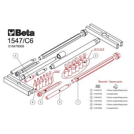 ESTRATTORE PER CUSCINETTI 1547/C6