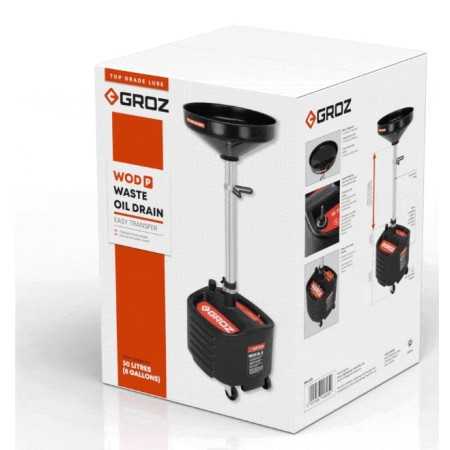 Recuperatore olio esausto da 30LT con imbuto GROZ