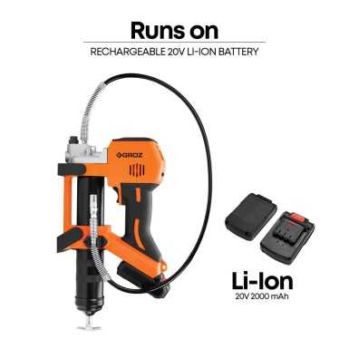 Ingrassatore a batteria 20V GROZ