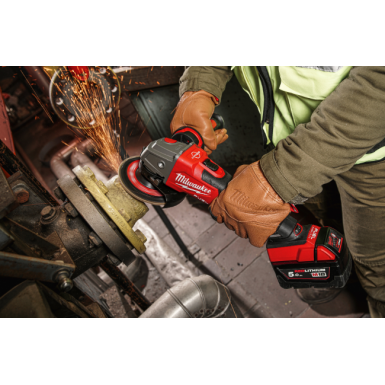 Smerigliatrice angolare 125 mm a velocità variabile con interruttore a slitta e freno M18 FUEL™